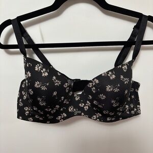 IZOD 40D Padded Underwire Demi Bra Wide Supportive Band